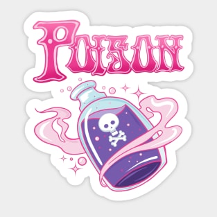 Magic Potion Pink Poison Bottle Sticker